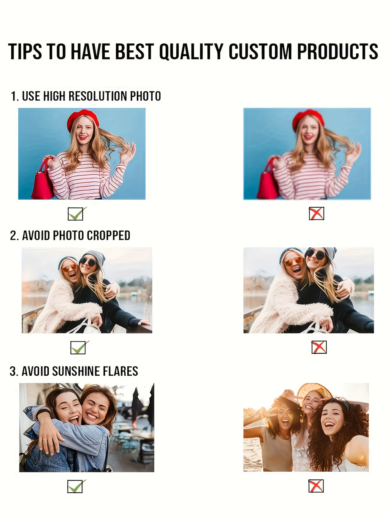 2D Flat Custom Christmas Decorations for Families, Couples, and Pets Photo Ornaments, Acrylic Christmas Tree Decorations Personalized Image Decorations as Christmas Gifts